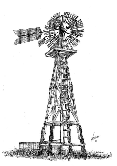 This Is An Eclipse Windmill With Wooden Blades And Tail Popular