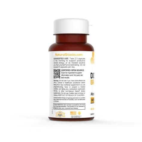 Natural Stacks Dopamine Focus Supplement And Memory Supplement For Brain