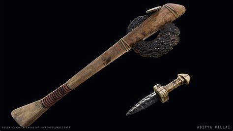 Mayan Obsidian Weapons