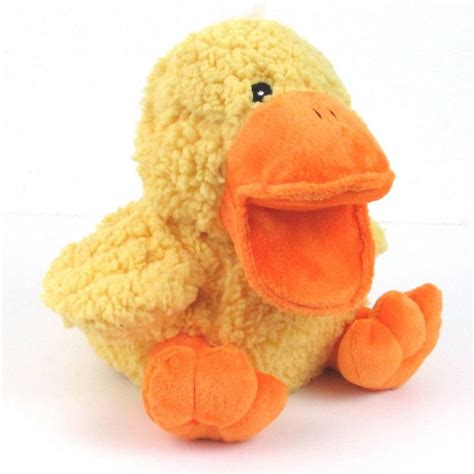 Musical Quacking Duck Hand Puppet Plush 10 Yellow Stuffed Animal Toy