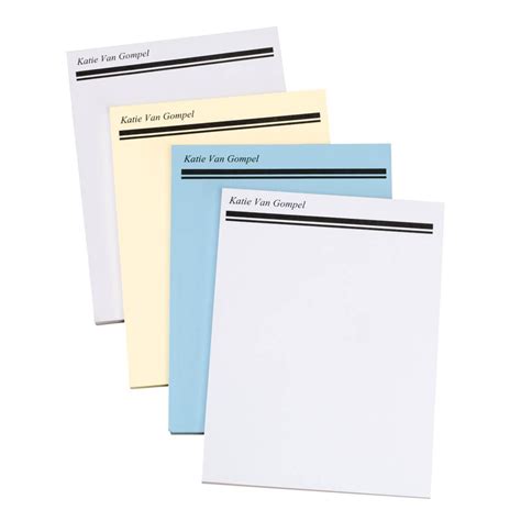 Personalized Notepads Customized Memo Pads Set Of In