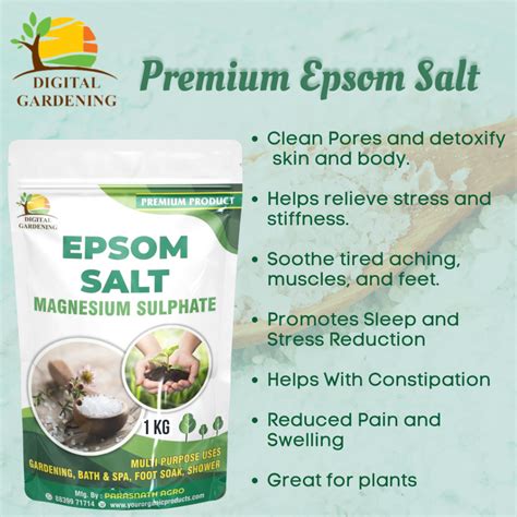 Epsom Salt 1kg Your Organic Products