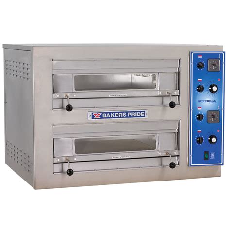 Bakers Pride Ep 2 2828 Double Deck Countertop Electric Pizza Deck Oven