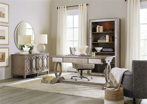 Check spelling or type a new query. Rustic Glam Light Wood Trestle Home Office Set from Hooker ...