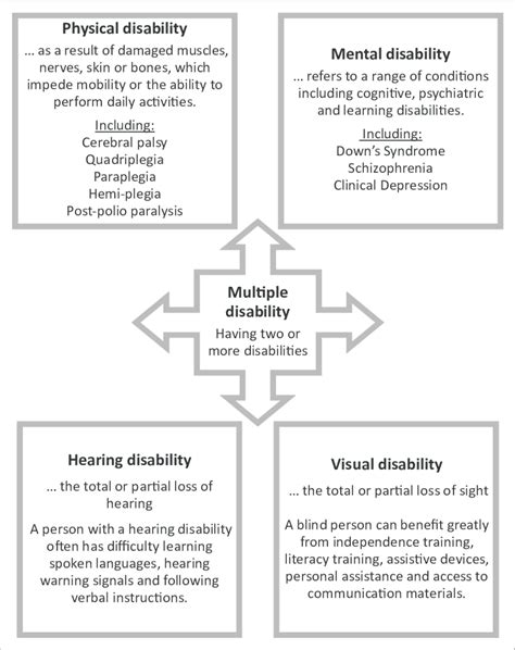 Categories Of Disabilities Download Scientific Diagram