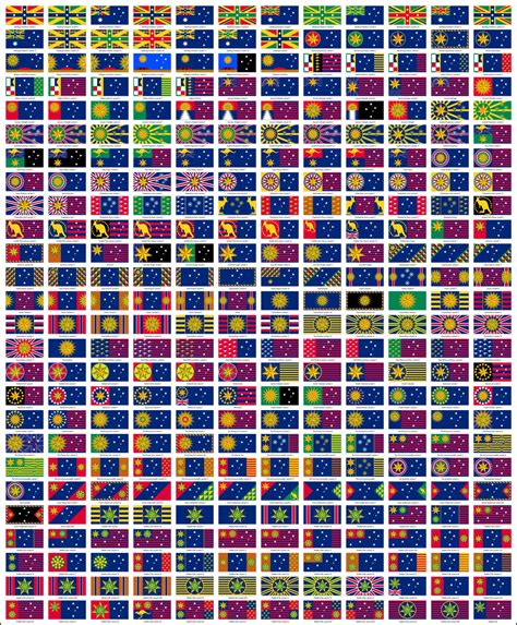 A Sampler Of Annes Australian Flag Designs Flag Design Possibilities