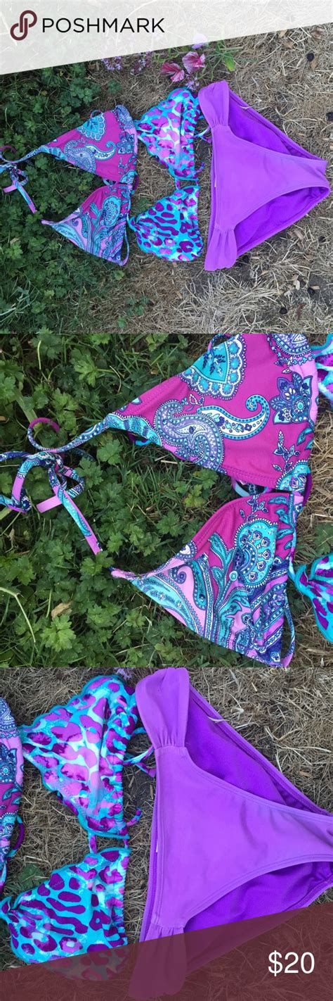 Purpleblue Bikini Set Only Used For One Summer Beautiful Brightly