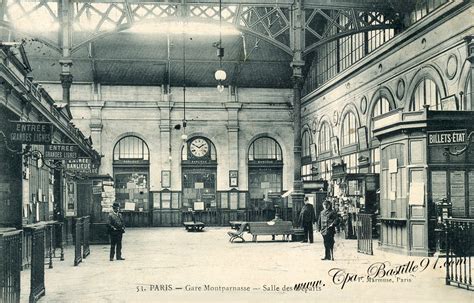 Gare montparnasse — gare de paris montparnasse pour les articles homonymes, voir deutsch wikipedia. Salle des départs - Gare Montparnasse en 1900 | Cartes ...