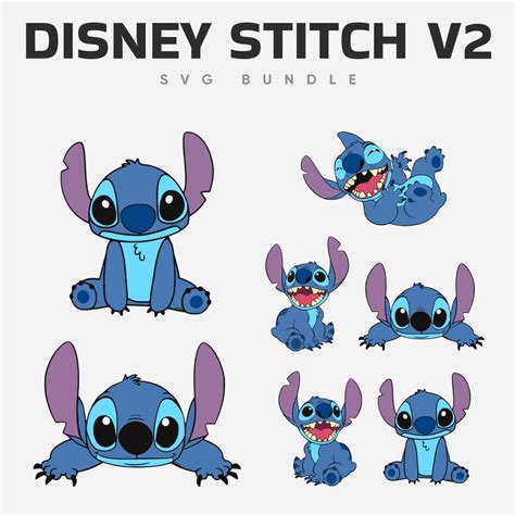 Disney Stitch Svg Bundle Stitch Disney