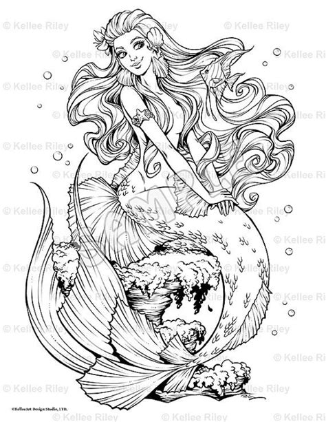 Pin On Mermaids To Color