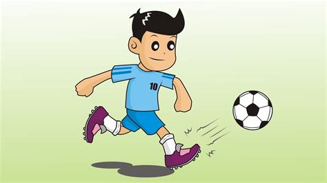 Football Player Football Cartoon Drawing Mgp Animation