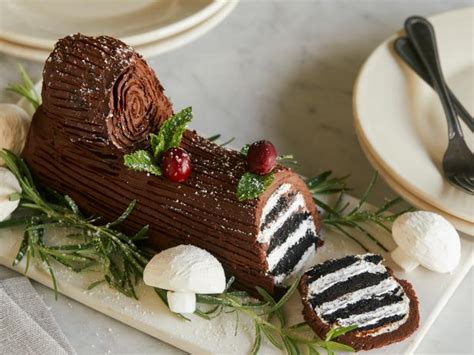 65 festive christmas desserts to get you in the sweet holiday spirit. No-Bake Chocolate Mocha Yule Log Recipe | Food Network ...