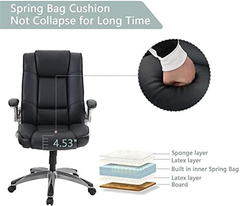 ergonomic executive office chair high back home office desk chairs pu leather massage computer
