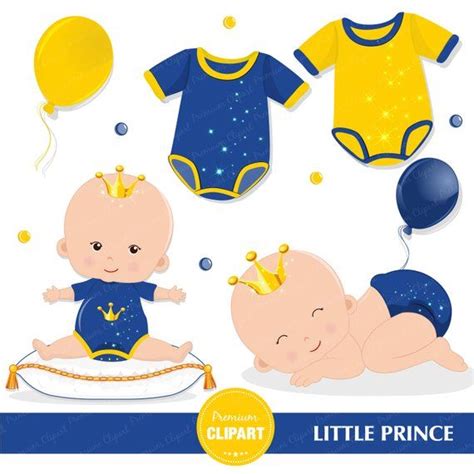Prince Baby Shower Clipart Baby Prince Clipart Prince Baby Etsy