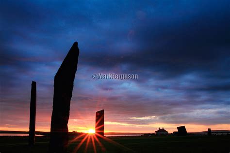 Landscape Images Of Orkney And Northern Scotland Stenness Midsummer Sunset