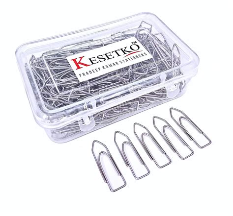 Kesetko® Paper Clips Gem Clips 35mm Stainless Steel U Clips 200
