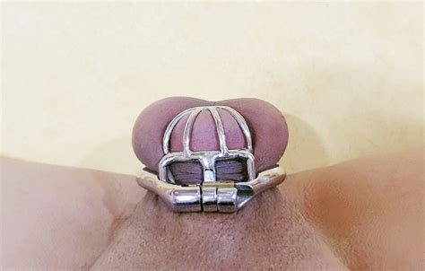 See And Save As Sissy Cumshot In Micro Tiny Steel Chastity Porn Pict