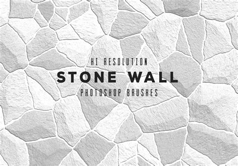 Hi Resolution Stone Wall Brushes Free Photoshop Brushes At Brusheezy