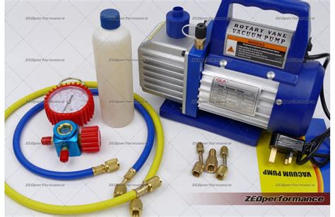 Ac recharge kits will consist of a refrigerant, gauge, hose, and pump. AC recharge vacuum pump with single gauge