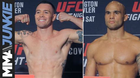 Ufc On Espn 5 Headliners Colby Covington Robbie Lawler Make Weight