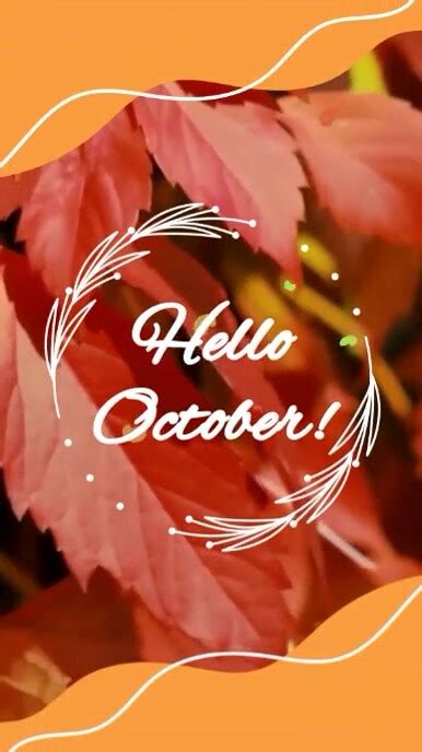 Hello October Video Template Postermywall