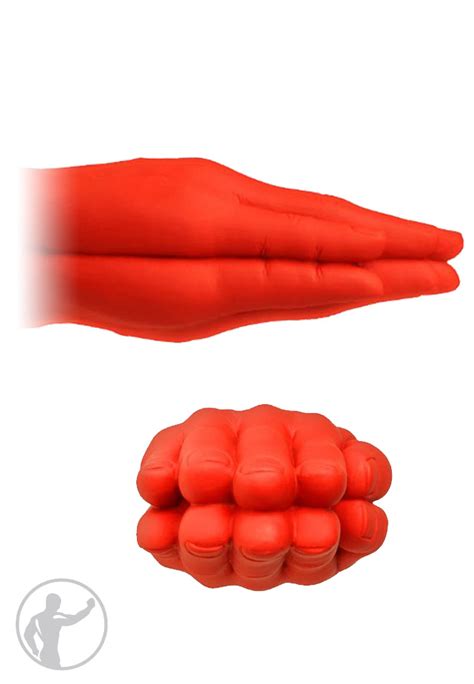 Stretch Fist Dildo No Premium Quality Silicone Realistic Red