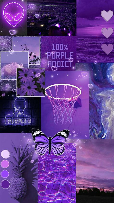 Bts Purple Aesthetic Wallpaper Ungu Pastel Kartu Ulan