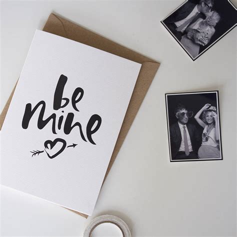 Be Mine Valentines Card By Too Wordy