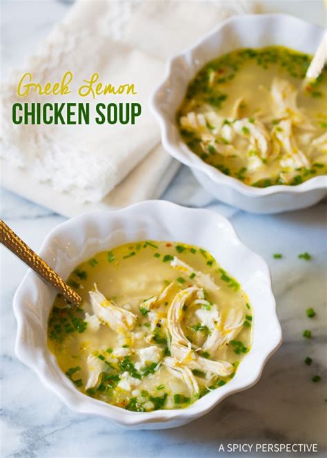 I've included a wide variety of vegetables in this soup recipe to help you get a good quantity of nutrients in your day! Greek Lemon Chicken Soup Recipe (Video) - A Spicy Perspective