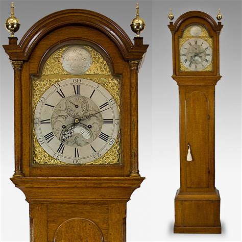 Antique 8 Day Brass Dial Longcase Clock Antique Clocks