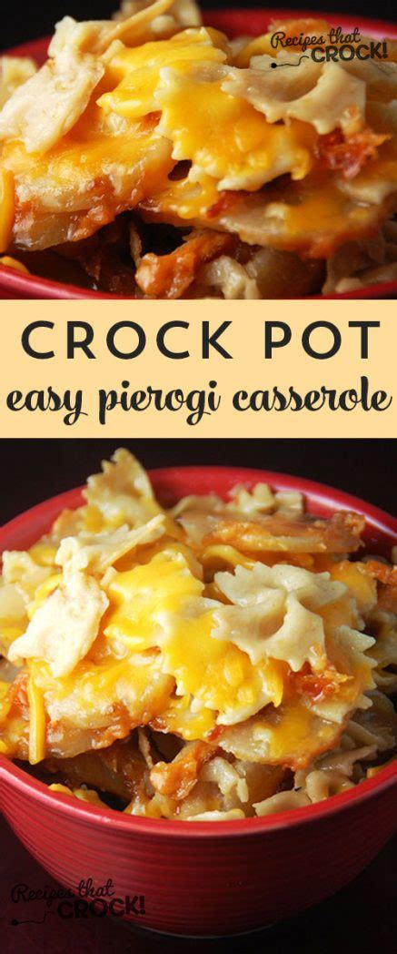 Apr 06, 2016 · easy slow cooker dinner recipes for a single guy. Easy Pierogi Casserole {Crock Pot} - Recipes That Crock!