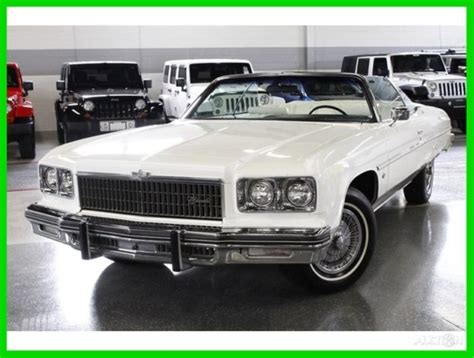 1975 Chevrolet Caprice Classic Convertible 58k Original Miles Florida Car For Sale