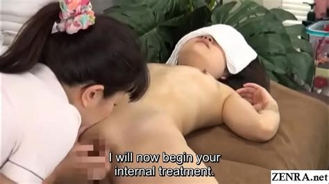 Lesbian Massage At Secret Japanese Clinic Featuring First Time Stark