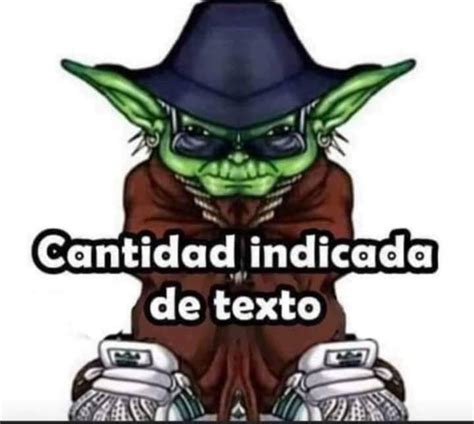 Yoda Meme Mucho Texto Plantilla Memes Divertidos