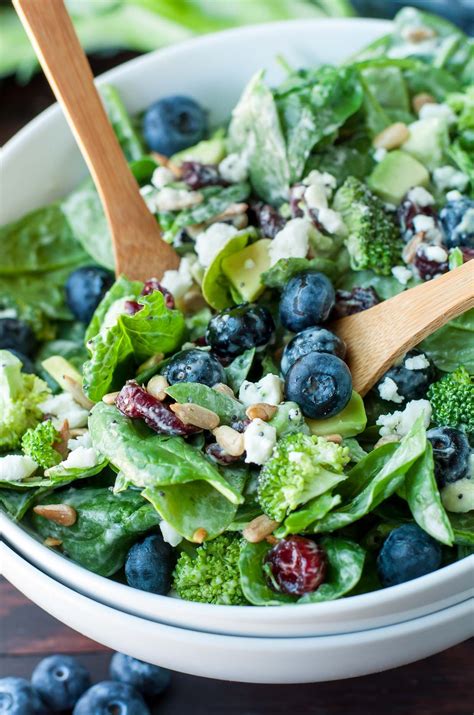 20 Easy Healthy Salad Recipes Blueberry Broccoli