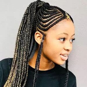 The style looks terrific on girls with naturally straight and thick hair who prefer blunt bangs. 5 Fulani Braids Styles We Totally Love | Darling Hair ...
