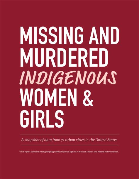 Missing And Murdered Indigenous Women And Girls Report Documentcloud