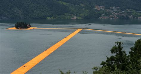 Walk On Water At Floating Piers Installation