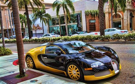 Hd Black And Gold Bugatti Wallpapers Backgrounds Only