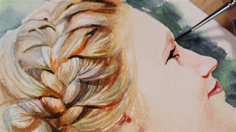 10 Tips For Painting Blonde Hair Portraits In Watercolor Youtube