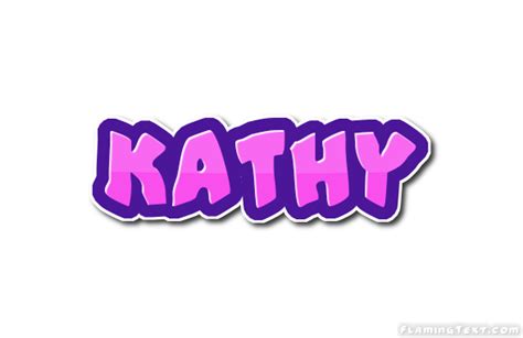 Kathy Logo Free Name Design Tool From Flaming Text