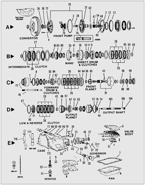 Parts Diagram For 4l80 E Transmission Th350 Transmission