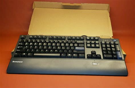 Lenovo Black Usb Fingerprint Keyboard Kuf0452 For Sale Online Ebay