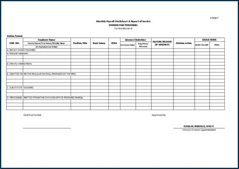 Weekly Wages Sheet Template Templates Resume Template Collections