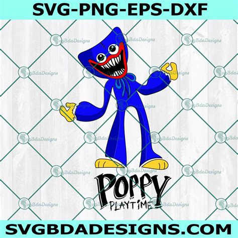 Poppy Playtime Huggy Wuggy Svg Horror Game Svg In 2022 Horror Game