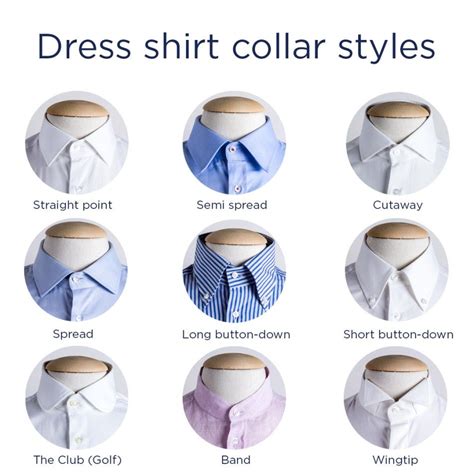 Dress shirt collar styles, the complete guide: from casual to formal