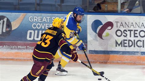 Late Goal From Hope Gives Nanooks Hockey The Win University Of Alaska