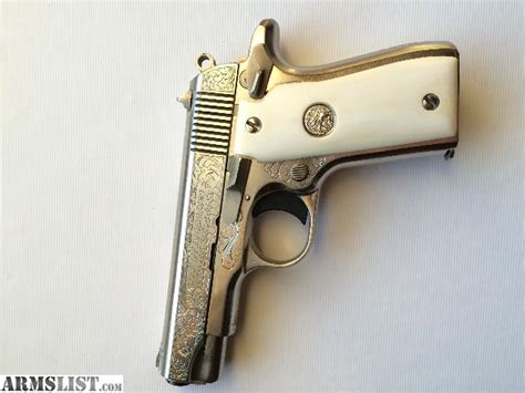 Armslist For Sale Colt Government 380 Engraved Nickel W Ivory Grips