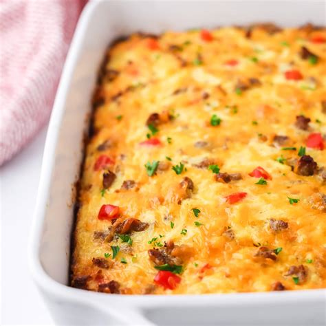 Easy Sausage Hash Brown Breakfast Casserole With Make Ahead Option