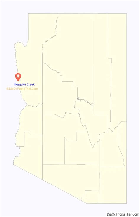Map Of Mesquite Creek Cdp